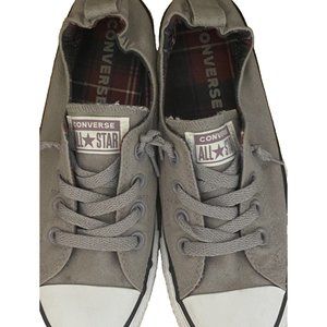 Converse All Star Low Tops Slip On Women's Shoes Grey  Size 8